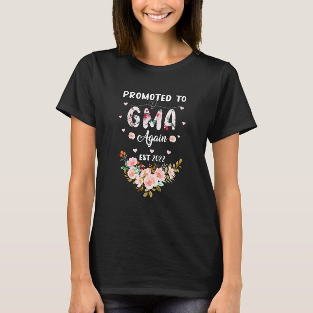 T-shirt Des Femmes Promues À Gma De Nouveau 2022 Flower Gr (Devant)