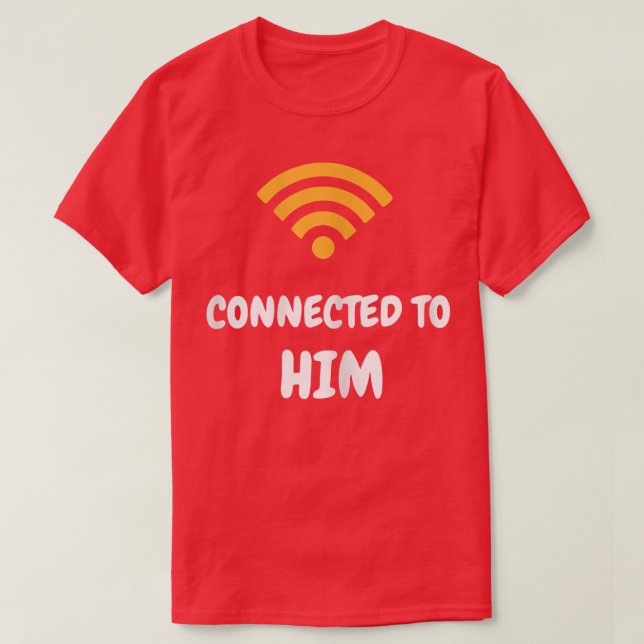 T-shirt Des Femmes Se Connectent Avec Lui À Son Cou Drôle (Design devant)