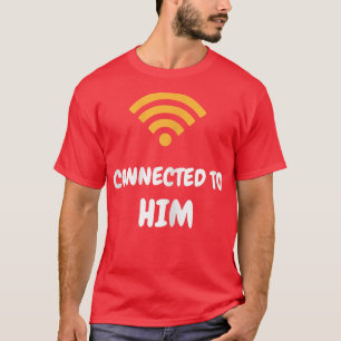 T-shirt Des Femmes Se Connectent Avec Lui À Son Cou Drôle
