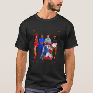 T-shirt Des Femmes Verrouillent Vos Fils Porto Rico Boricu
