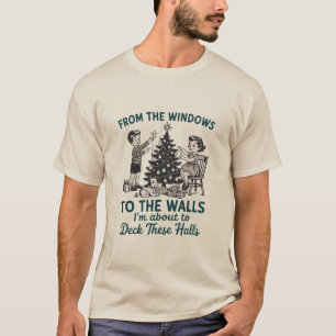 T-shirt Des fenêtres aux murs, je vais Noël