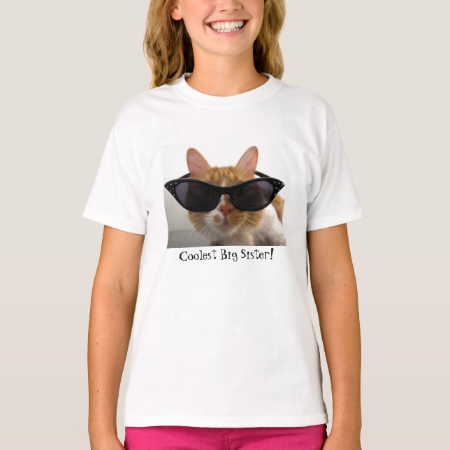T-shirt des filles chatons les plus cool de grande (Devant)