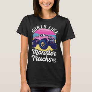 T-shirt Des Filles Comme Des Camions Monster À Des Filles 