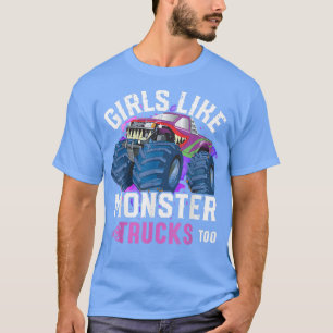 T-shirt Des Filles Comme Des Camions Monster Trop Jeunes F