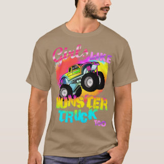 T-shirt Des Filles Comme Des Camions Monster Truck Monster