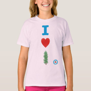 T-shirt des filles I Heart Trees