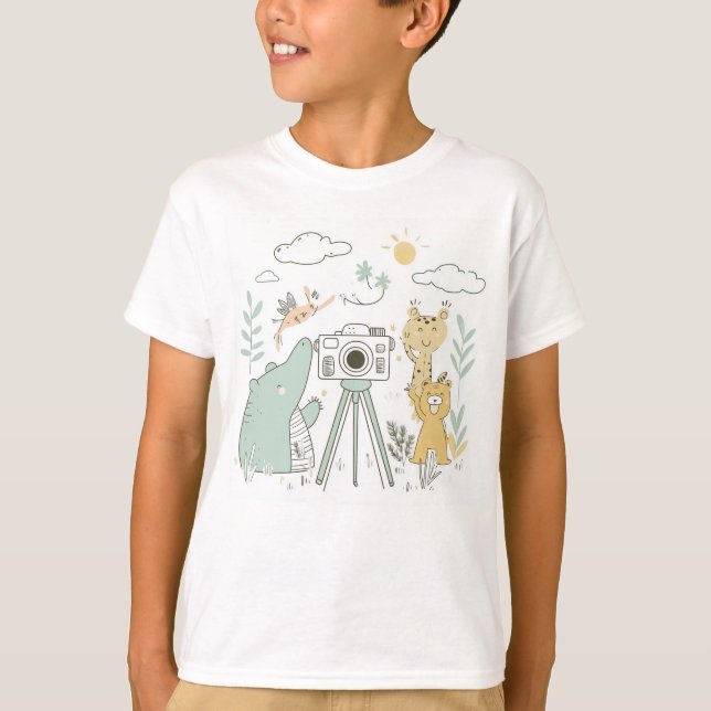 T-Shirt des filtres de caméra (Devant)