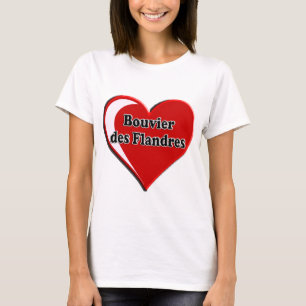 T-shirt DES Flandres de Bouvier sur le coeur pour des