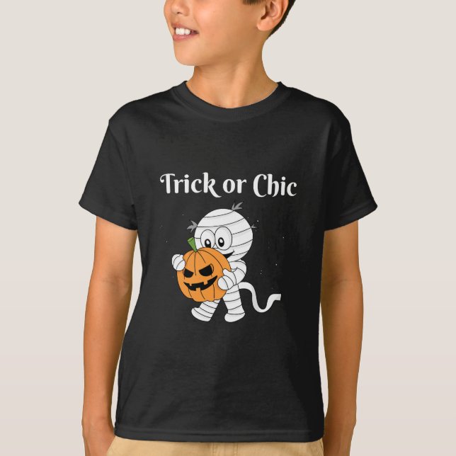 T-shirt Des friandises ou un sort (Devant)