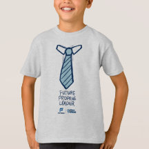 T-shirt des futurs leaders Cravates Garçons - gris