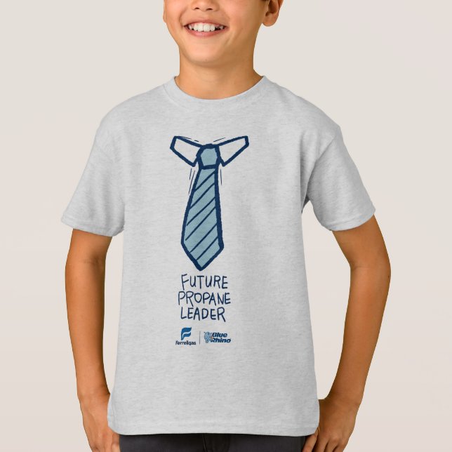 T-shirt des futurs leaders Cravates Garçons - gris (Devant)