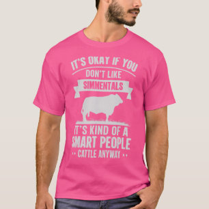 T-shirt Des gens intelligents Bétail Producteur Vache race