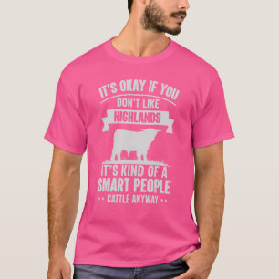 T-shirt Des gens intelligents Bétail Producteur Vache race