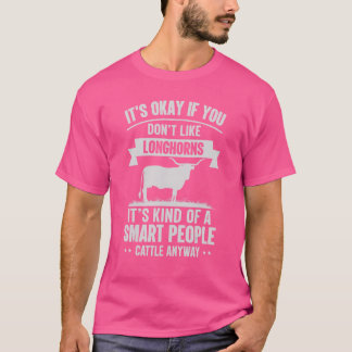 T-shirt Des gens intelligents Bétail Producteur Vache race