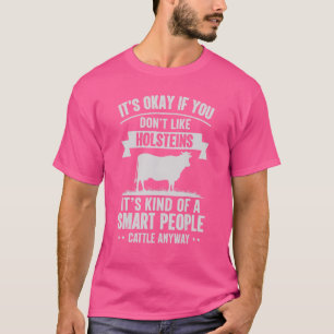 T-shirt Des gens intelligents Bétail Producteur Vache race