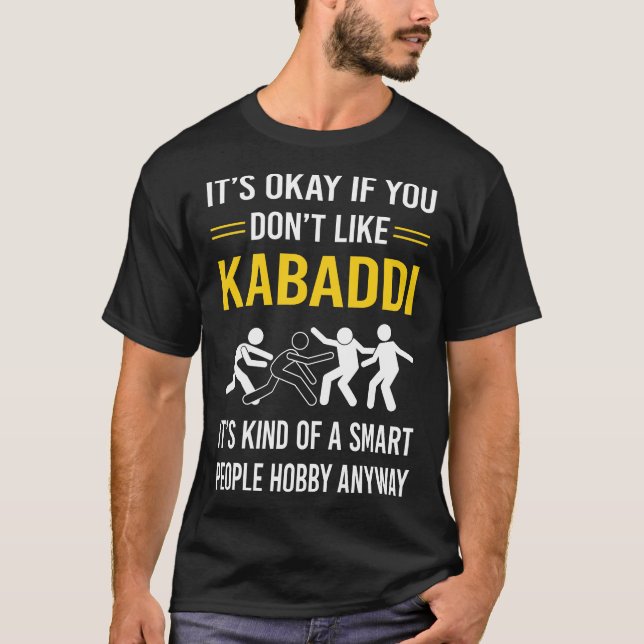 T-shirt Des gens intelligents Kabaddi Kabadi (Devant)