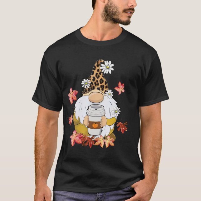 T-shirt Des Gnomes Portent Un Casquette Léopard Des Vibes  (Devant)