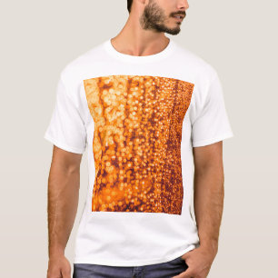 T-shirt Des gouttes orange sur verre, arrière - plan abstr