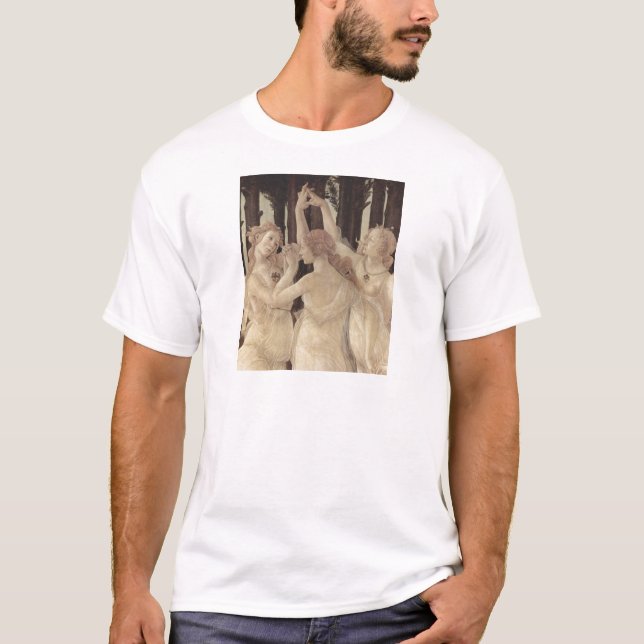 T-shirt des grâces de Botticelli trois (Devant)