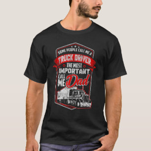 T-shirt Des Hommes Des Gens M'Appelent Chauffeur De Camion