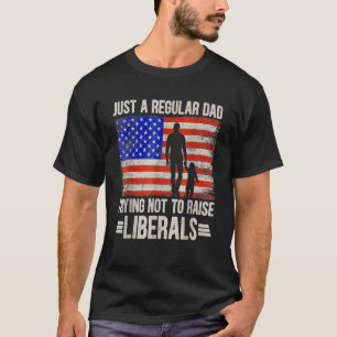 T-shirt Des Hommes Juste Un Père Régulier Essayant De Ne P