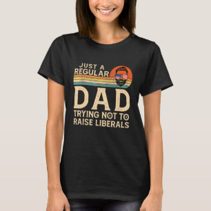 T-shirt Des Hommes Juste Un Père Régulier Essayant De Ne P