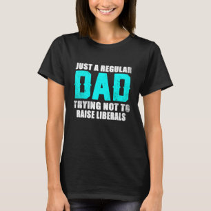 T-shirt Des Hommes Juste Un Père Régulier Essayant De Ne P
