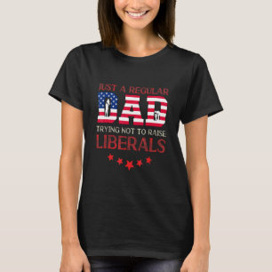 T-shirt Des Hommes Juste Un Père Régulier Essayant De Ne P