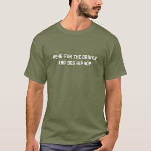 T-shirt Des Hommes Pour Les Boissons Et Les Années 90 Hip