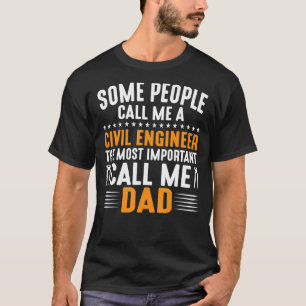T-shirt Des Hommes Que Certaines Personnes M'Appelent Ingé