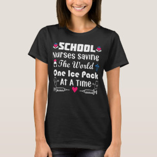 T-shirt Des Infirmières Sauvons Le Monde Un Pack De Glace