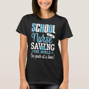 T-shirt Des Infirmières Sauvons Le Monde Un Pack De Glace 