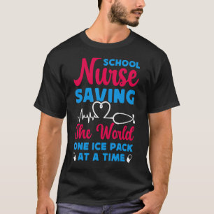 T-shirt Des Infirmières Sauvons Le Monde Un Pack De Glace