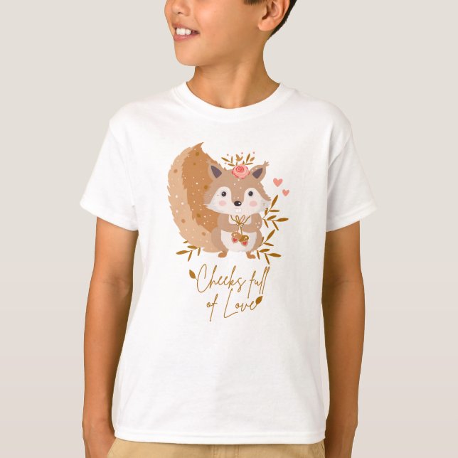 T-shirt Des joues pleines d'amour (Devant)