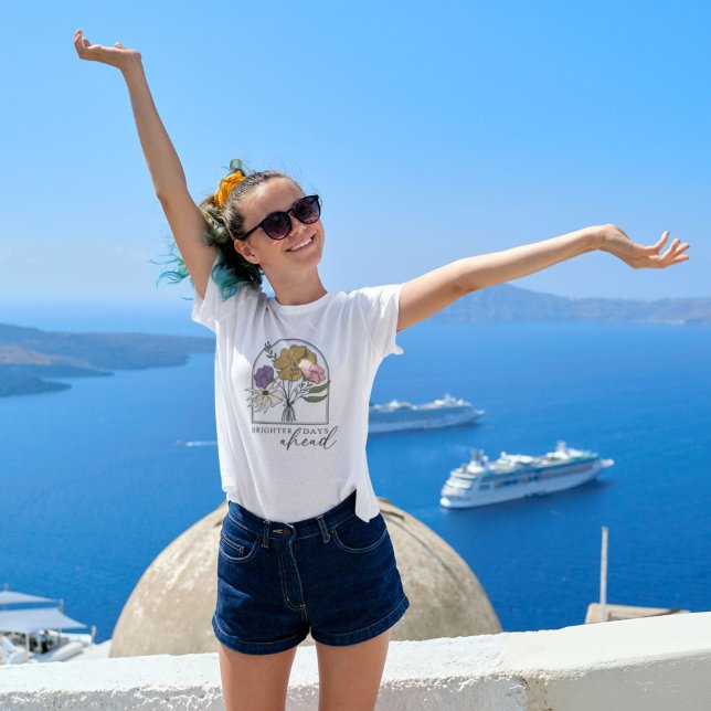 T-shirt Des jours plus brillants devant le Fleur sauvage (Créateur téléchargé)