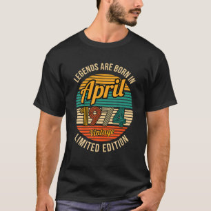 T-shirt Des Légendes Sont Nées En Avril 1974 47E Naissance