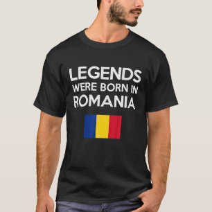 T-shirt Des Légendes Sont Nées En Roumanie Pavillon Roumai