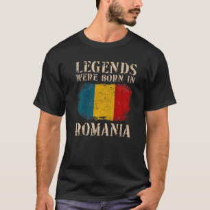 T-shirt Des Légendes vintages Du Drapeau Roumain Sont Nées