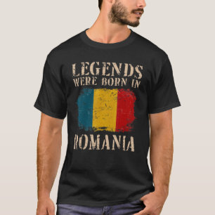 T-shirt Des Légendes vintages Du Drapeau Roumain Sont Nées