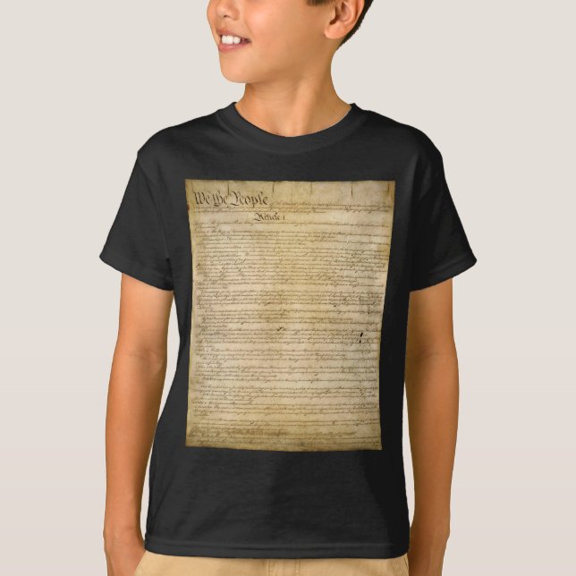 T-shirt Des libertés constitutionnelles des USA - sachez (Devant)