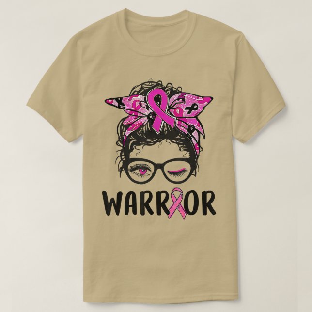 T-shirt Des lunettes de pain maussade portent un cancer du (Design devant)