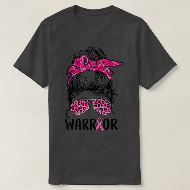 T-shirt Des lunettes de pain maussade portent un cancer du (Design devant)