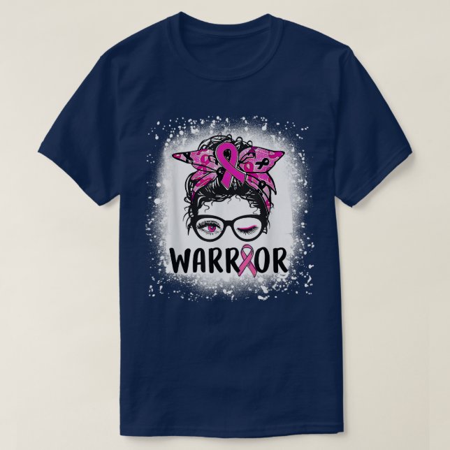 T-shirt Des lunettes de pain maussade portent un cancer du (Design devant)