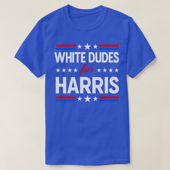 T-shirt Des Mecs Blancs Pour Le Président Kamala (Design devant)