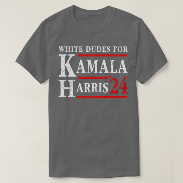 T-shirt Des Mecs Blancs Pour L'Élection De Kamala 2024 (Design devant)