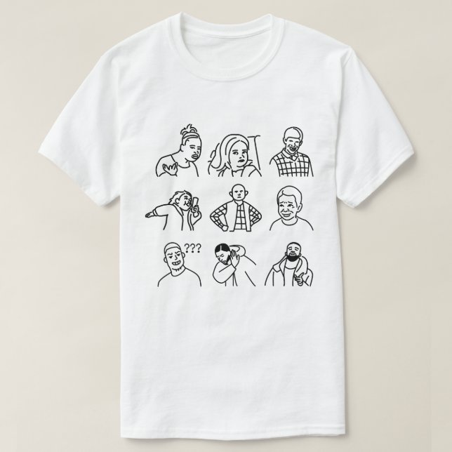 T-shirt Des mèmes rigolos légendaires (Design devant)