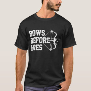 T-shirt Des Mens Des Vaches Avant Des Chèvres Tir À L'Arc 