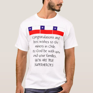 T-SHIRT DES MINEURS CHILIENS SONT SECOURUS