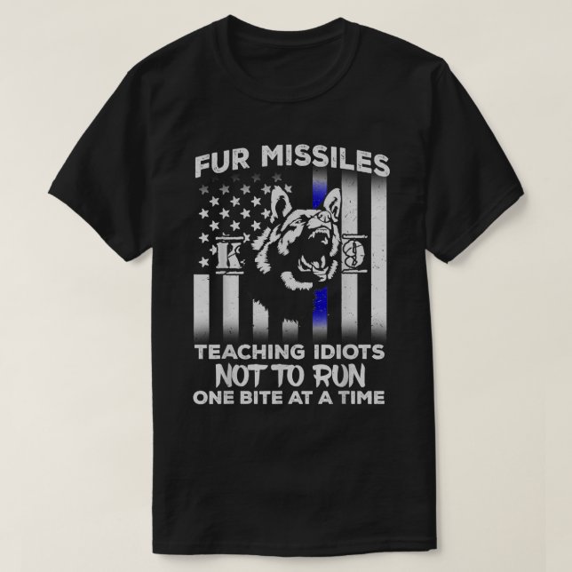T-shirt Des Missiles De Fourrure Enseignant Aux Idiots De  (Design devant)