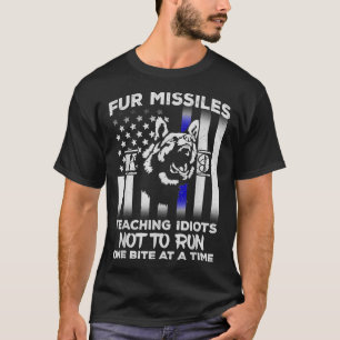 T-shirt Des Missiles De Fourrure Enseignant Aux Idiots De